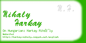 mihaly harkay business card